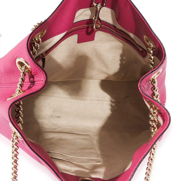 Gucci Purple Leather Soho Chain Tote - Picture 4 of 7